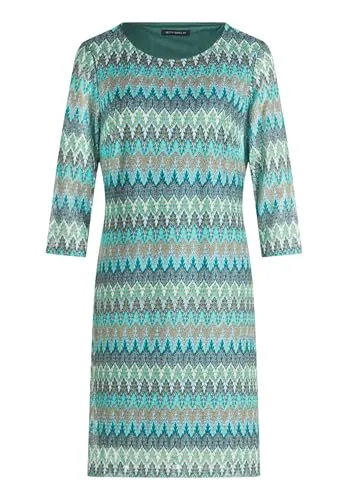 Betty Barclay Damen Etuikleid 3/4 Arm 46 in Blau/Grün