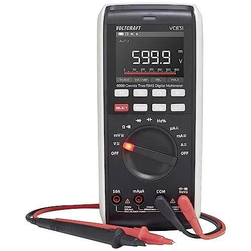 VOLTCRAFT VC831 SE Hand-Multimeter digital CAT III 1000 V - Multimeter für präzise Messungen, ideal für Elektriker und DIY-Projekte mit CAT III 1000 V und CAT IV 600 V Sicherheit.