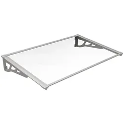 Vente-Unique Markise, Grau, Kunststoff, Uni, Rechteckig, 120x22x90 cm, Aufbewahrung & Schutzhüllen, Geräteschuppen-Zubehör