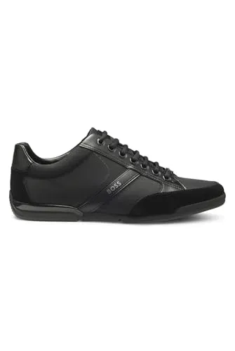 BOSS Men Saturn_Lowp_mx A_N Sneaker Black 43 EU in schwarz von BOSS