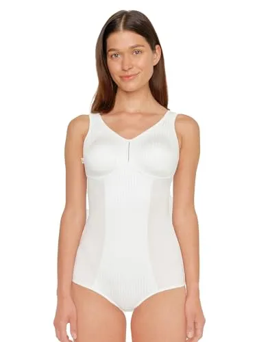Susa Body ohne Bügel Cremana I Body Shapewear Damen stark formend I Frauen Mieder I Softer Bodysuit mit Shaping Effekt I Formt Taille, Bauch und Po