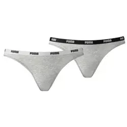 Puma 2P Iconic Bikini Grau Small Damen