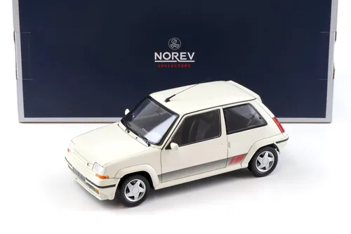 NOREV 1:18 Renault Supercinq GT Turbo Ph II 1989 - Panda white - Modellbau: Detailliertes 1:18 Modell des Renault Supercinq GT Turbo, perfekt für Sammler und Liebhaber klassischer Autos.