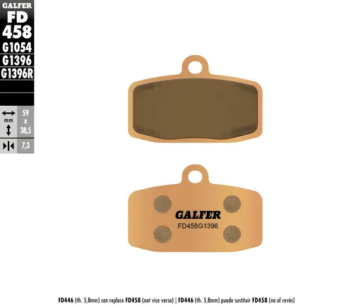 Bremsbeläge Galfer 7,3mm Sinter Offroad 1x vorne für Husqvarna TC 85