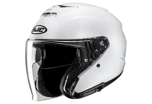 HJC Jet Motorradhelm i31 UNI Pearl White, L - Motorradhelm mit fortschrittlicher Polycarbonatschale für hohe Schlagfestigkeit, Pinlock-fähigem Visier und ausgezeichnetem Belüftungssystem für optimalen Komfort.