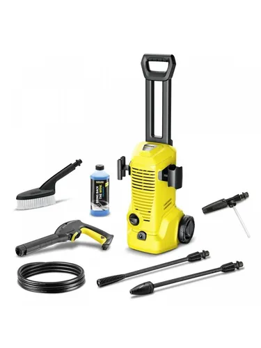 Kärcher Hochdruckreiniger K2 Premium Car EU 1.6 - Hochdruckreiniger mit Auto-Waschset, ideal für die Reinigung von Fahrzeugen und kleinen Flächen im Garten.