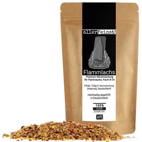 Flammlachs Gewürz - Premium Würzmischung für skandinavischer Feuerlachs 125g