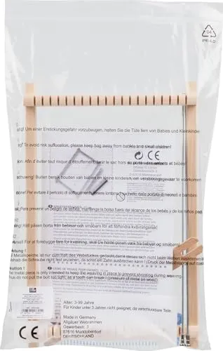 KnorrPrandell 2551000 Schulwebrahmen aus Holz, 17 cm, Beige