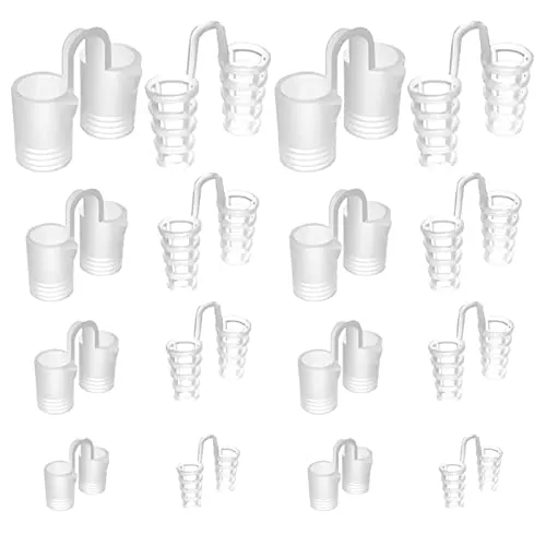 Neodtx Schnarchstopper Anti Schnarch 16pcs Soft Nasenstopfen Atemhilfe Nasenclip Nasenspreizer Gegen Schnarchen Snoring Stopper,Weichem Silikon Nasendilator,Besser Atmen Nasendilatator