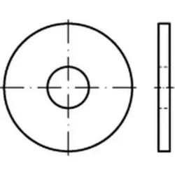 DIN 440-R/ISO 7094 Unterlegscheibe Stahl Form R 45mm - 10 Stk - Kombischrauben: Robuste Stahlunterlegscheiben für optimale Lastverteilung und Stabilität in Ihren Bauprojekten.