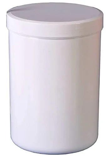 Schraubdose Salbendosen 1000g 1250 ml Deckel weiß Salbendöschen 10