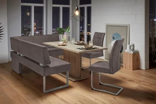 Home affaire Eckbank Rab – Wählen Sie zwischen 180 oder 200 cm - Eckbank in verschiedenen Breiten, ideal für gemütliche Stunden mit Familie und Freunden. Hergestellt aus FSC®-zertifiziertem Massivholz, vereint sie klassischen Stil mit hohem Komfort.