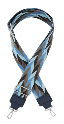 axy Schultergurt 5cm Breiter Verstellbarer Taschengurt für Handtaschen Ersatz Wechsel Schulterriemen Ersatzgurt Trageriemen für Damen Taschen (Dunkelblau-Braun)