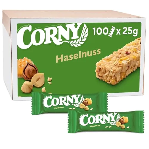 CORNY Classic Haselnuss Müsliriegel 100 Riegel