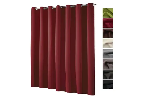 heimtexland Verdunkelungsvorhang XL Thermo Ösenschal in rot von Heimtexland