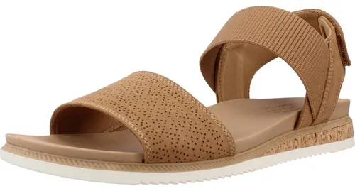 Skechers 114710-CSNT Sandale braun 36 EU - Bequeme Sandale in Größe 36 mit 3,5 cm Keilabsatz. Ideal für lässige Outfits, ausgestattet mit einem praktischen Klettverschluss für einfachen Einstieg.