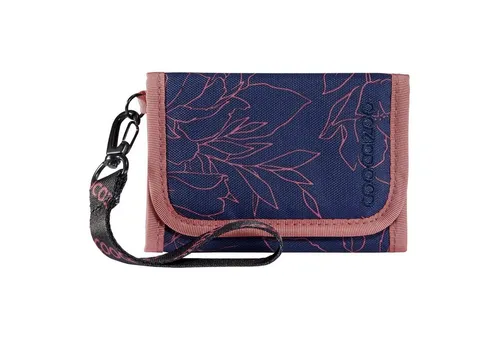 Coocazoo Geldbörse Sweet Rose - Lila-Rosa Portemonnaie mit 2 Sichtfenstern, umweltfreundlich aus recyceltem Polyester und ideal für Schule und Freizeit