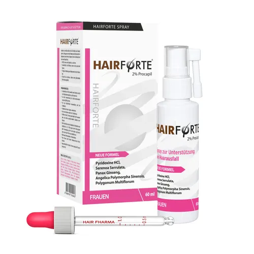 Hairforte Spray für Frauen 2% Procapil gegen Haarverlust DHT Blocker