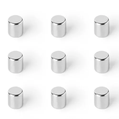 Strong Magnets Neodym Magnet - Rund 5 x 6 mm - 10 Stück - Extra stark, hält bis 971 g - Für Magnettafel, Kühlschrank, Whiteboard, Pinnwand, Büro