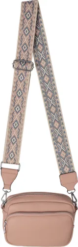 EAAKIE Bauchtasche Crossbody-Bag Kunstleder Pink