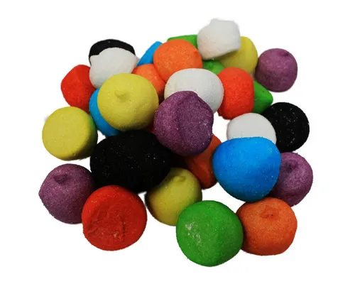 Fruchtgummi Bären & Co. Süßigkeit, Mellow Speckbälle bunter Mix Marshmallow mit Fruchtgeschmack 125g