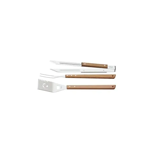 Tramontina Churrasco Grillbesteck-Set 3-teilig - Grillbesteck-Set mit robustem Zubehör: Grillzange, Wender und Tranchiergabel für sichere Handhabung und perfekten Grillgenuss.