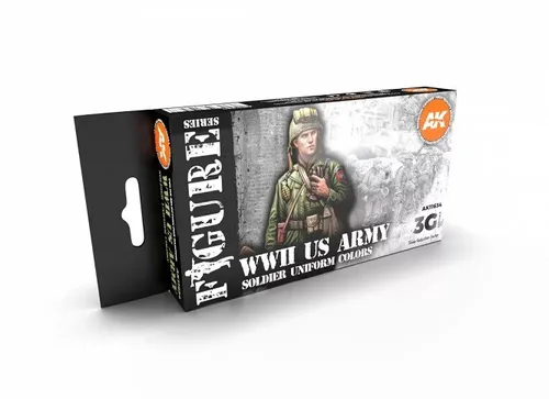 AK Interactive AK11634 - Ww2 Us Uniforms 3G 6x17ml - Neu