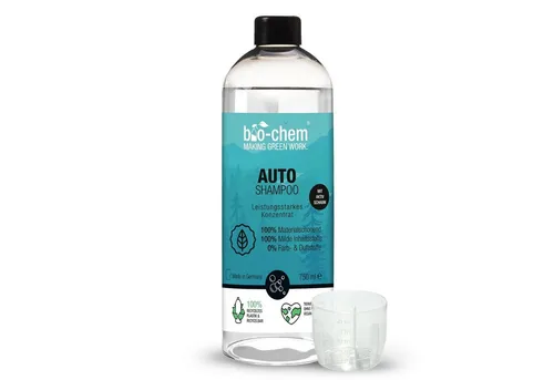 bio-chem Auto Shampoo 0.75 l + Dosierbecher Auto-Reinigungsmittel (1-St. 1x Auto Shampoo 0.75 l, 1x Dosierbecher)