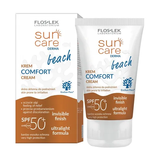 Sun Care Derma Comfort krem do twarzy i ciała SPF50+ 50ml Floslek 5905043022499