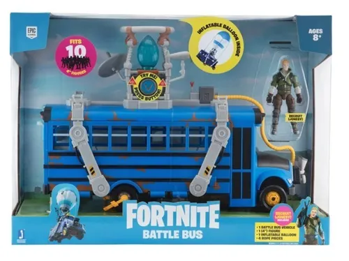 Fortnite Battle Bus mit Rekrut Jonesy Figur