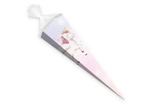 itenga Schultüte itenga Schultüte Einhorn 85cm mit Tüllverschluss