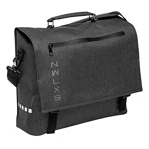 New Looxs TASCHE VARO MESSENGER 15L Grau - Fahrradtaschen: Robuste Umhängetasche mit 15L Volumen, ideal für Pendler und stilvolle Transporte auf dem Rad.