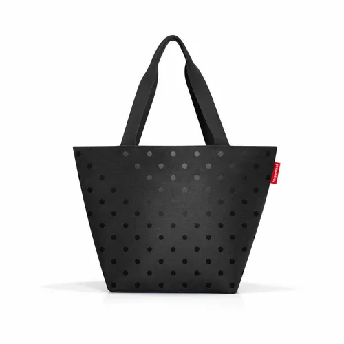 reisenthel shopper M Einkaufstasche Tragetasche Tasche Glossy Dots Black 15 L