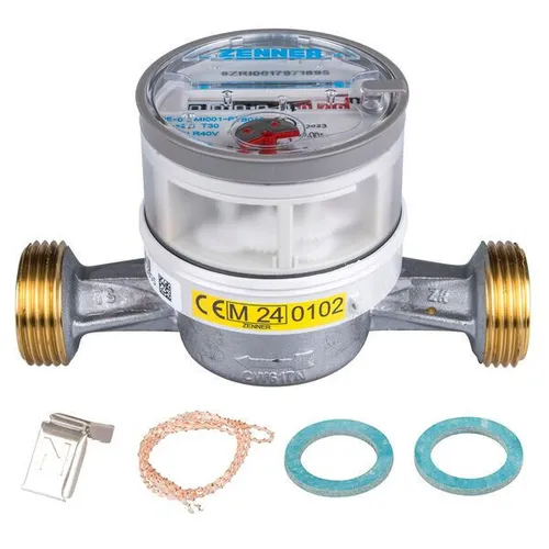 Wasserzähler ETKD-M Kaltwasser BL 130 mm Q3 2,5 Zenner QN 1,5 DN20 2025