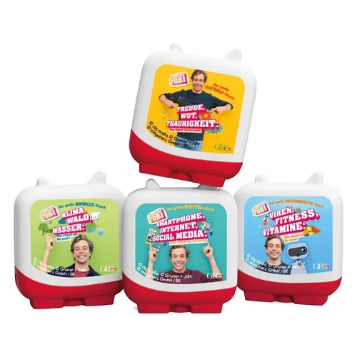 tonies Hörspielfigur Checker Tobi Set - Magnethaftend und stapelbar, 223 Minuten Hörspaß für kreative Kinder