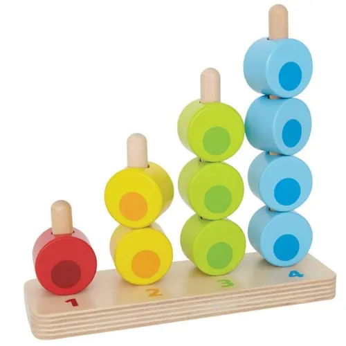 Hape Zähl- und Steckspiel, 11-teilig