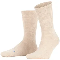 FALKE Unisex Sportsocken - Walkie Light, Trekking- und Wanderstrumpf, Unifarben Beige (Sand) 37-38