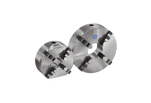 RÖHM Drehfutter DURO-M 200/4 D6350B LKR176 3X D11 - Bohr-Zubehör für präzise Drehbearbeitung, manuell bedienbar mit hoher Rundlaufgenauigkeit bis 0,02 mm und minimaler Störkontur.