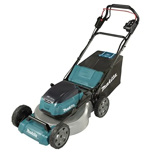 Makita Akku-Rasenmäher 2x18V mit 4 Akkus und Ladegerät