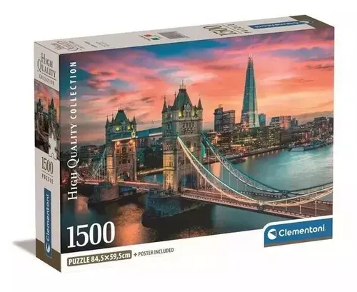 Puzzle 1500 Compact London twilight Clementoni 8005125317158