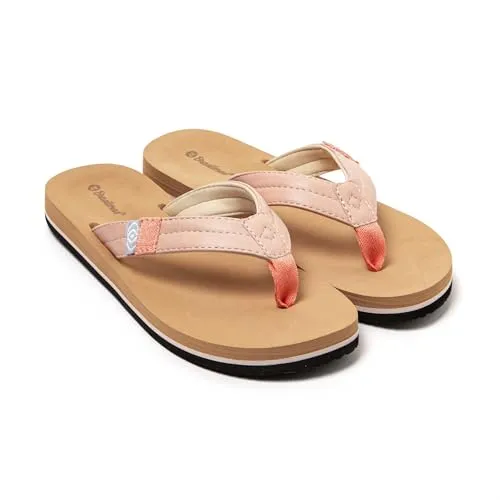 BRASILERAS Damen Zehensandalen mit Rutschfester Sohle bequem Schuhe für Strand/Schwimmbad/Stadt rosa 38 EU