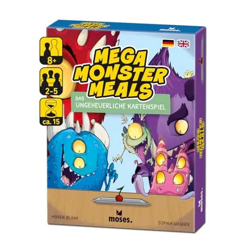 Moses. Mega Monster Meals, monsterstarkes Kartenspiel für Kinder & Erwachsene, lustiges Gemeinschaftsspiel für die ganze Familie, Gesellschaftsspiel für 2-5 Spieler ab 8 Jahren