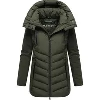 Marikoo Damen Winterjacke Tivaa XVI mit Softshell & abnehmbarer Kapuze - Die Marikoo Tivaa XVI Damenjacke vereint modernes Softshell-Design mit funktionaler Wärme. Ideal für kalte Tage, bietet sie Bewegungsfreiheit und praktischen Stauraum durch zahlreiche Taschen.
