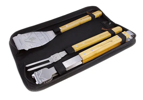 VW Bulli T1 Grillbesteck Set mit Tragetasche von Vento