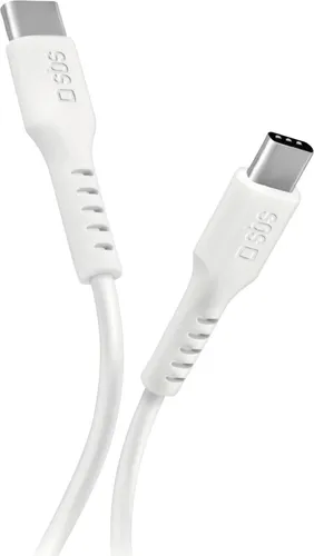 SBS Verbindungskabel Cavo USB C auf USB C 2.0 meter Weiß