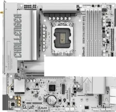 ASRock B860M Challenger WiFi White Mainboard LGA1851 Micro-ATX DDR5