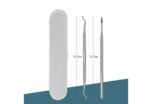 COOL-i ® Nagelzange Eingewachsene Zehennägel Pflege Set – Eckenheber & Feile aus Edelstahl, Fußpflege Werkzeug für Pediküre & Maniküre