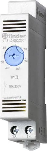 Finder Schaltschrankheizungs-Thermostat 7T.81.0.000.2301 250 V/AC 1 Schließer (L x B x H) 88.8 x 17.5 x 47.8mm 1St.
