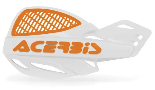 Acerbis Uniko Vented Weiß Orange Motocross Enduro Handprotektoren Montagekit