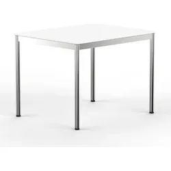 Höhenverstellbarer Schreibtisch VERSEE VST1 120x75 cm Weiß in weiß von Versee